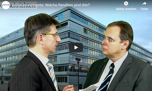 Udo Schindler bei Vermögensverwalter-TV: Grüne Investments