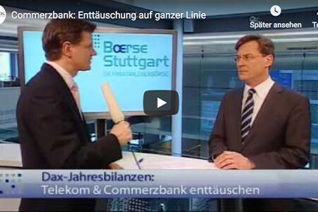 Wolfgang Köbler bei BörseStuttgart-TV: Commerzbank