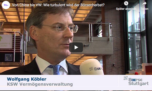 Wolfgang Köbler bei Börse Stuttgart TV: Von China bis VW