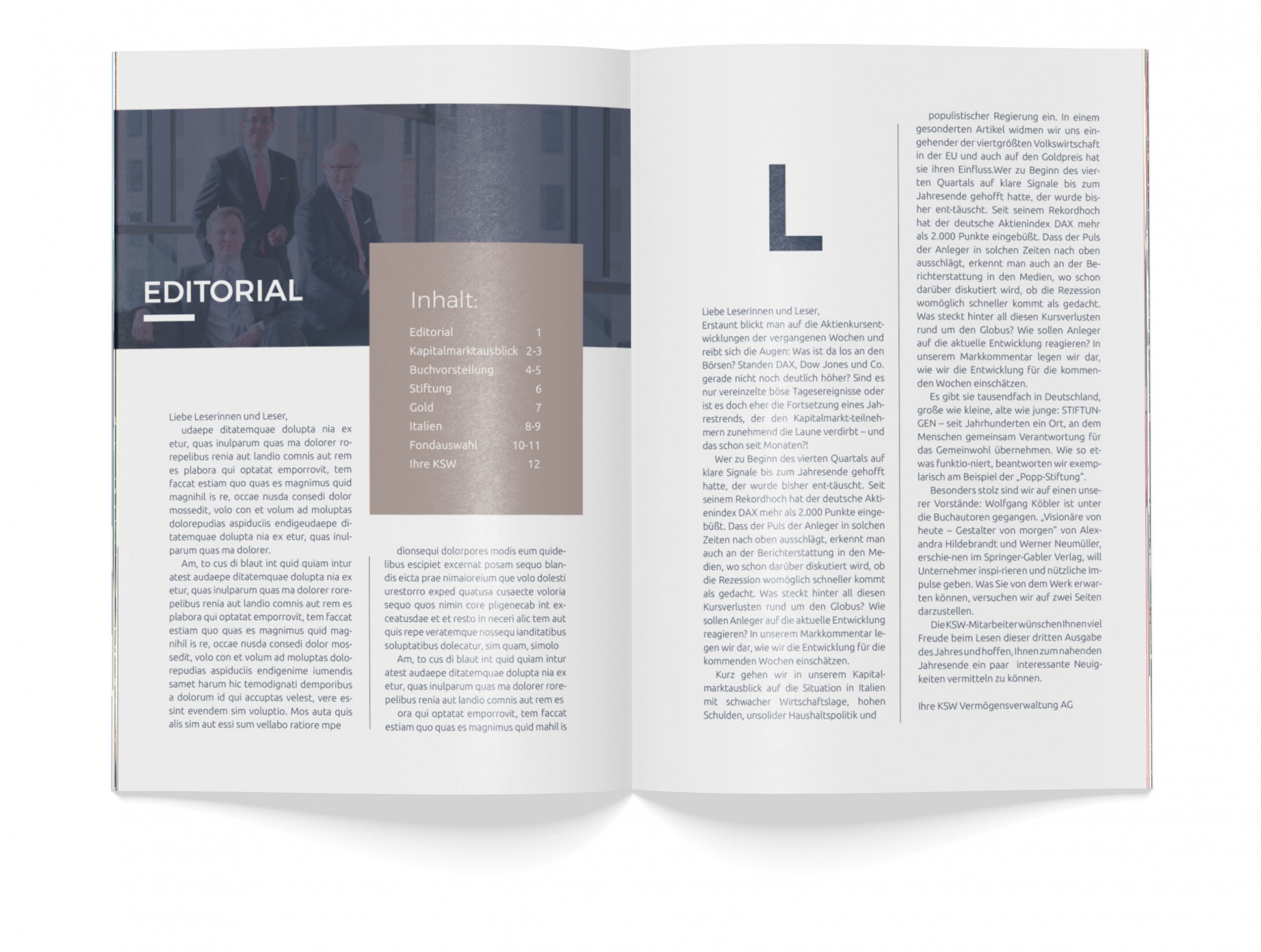 Ksw Perspektiven 1 Ausgabe Ksw Vermogensverwaltung