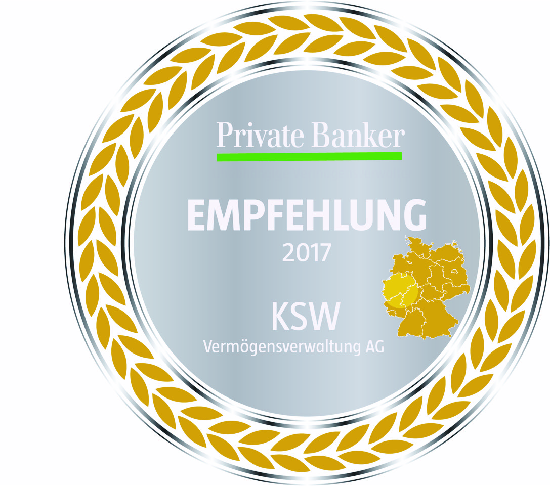 KSW Vermögensverwaltung AG Auszeichnung Private Banker Empfehlung 2017